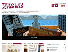 Tablet Screenshot of historiadeactualidad.com